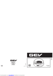GEV 004160a Bedienungsanleitung