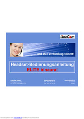 LineCom ELITE binaural Bedienungsanleitung
