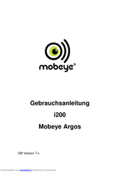 Mobeye i200 Argos Gebrauchsanleitung