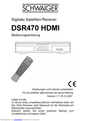 Schwaiger DSR470 HDMI Bedienungsanleitung