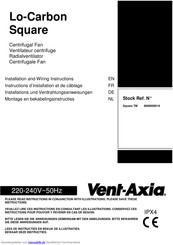 Vent-Axia Square TM 8000000019 Installationsanleitung