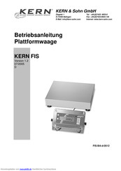 KERN FIS-BA-d-0512 Betriebsanleitung