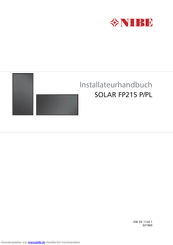 Nibe SOLAR FP215 PL Installationshandbuch
