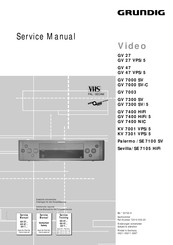 Grundig GV 7400 HiFi/5 Servicehandbuch