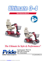 Pride Mobility Ultimate 3-4 Betriebshandbuch