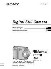 Sony MVC-FD200 Bedienungsanleitung