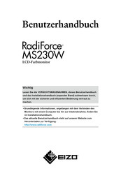 Radiforce MS230W Benutzerhandbuch
