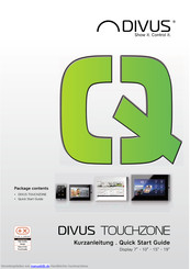 Divus Touchzone Kurzanleitung