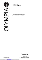 Olympia CM 1810 plus Bedienungsanleitung
