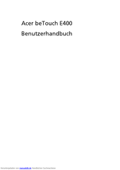 Acer beTouch E400 Benutzerhandbuch