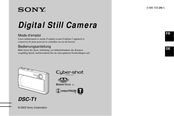 Sony cyber-shot DSC-T1 Bedienungsanleitung