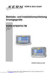 KERN KFN-TM Betriebs Und Installationsanleitung