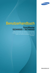 Samsung SyncMaster S27A950D Benutzerhandbuch