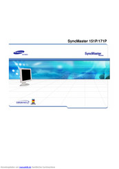 Samsung SyncMaster 171P Handbuch