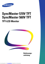 Samsung SyncMaster 560V Bedienungsanleitung