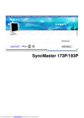 Samsung SyncMaster 193P Handbuch