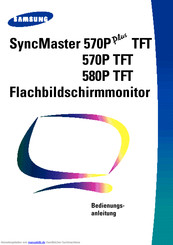 Samsung SyncMaster 580P TFT Bedienungsanleitung