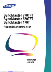 Samsung SyncMaster 870TFT Bedienungsanleitung