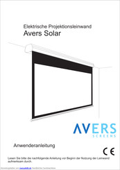 Avers Screens Solar Anwenderanleitung