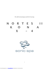 sonic spa Nortes II KONA X-4 Bedienungsanleitung