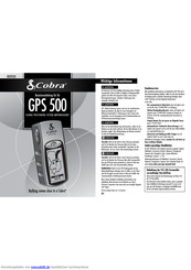 Cobra GPS 500 Benutzerhandbuch