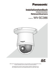 Panasonic WV-SC386 Installationshandbuch