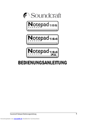 Soundcraft Notepad 124 Bedienungsanleitung