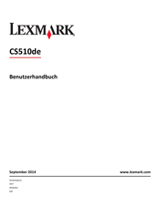 Lexmark CS510de Benutzerhandbuch