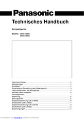 Panasonic CW-C180BE Handbuch