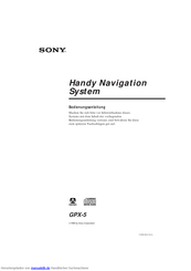 Sony GPX-5 Bedienungsanleitung