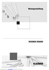 Klaiber RESOBOX BX8000 Montageanleitung