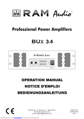 Ram audio BUX 3.4 Bedienungsanleitung