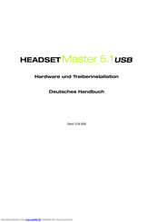 TerraTec master 5.1 Handbuch