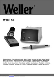 Weller WTCP 51 Betriebsanleitung