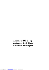 Lancom AirLancer USB-54ag Handbuch