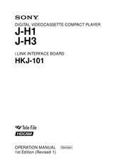 Sony HKJ-101 Handbuch