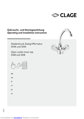 clage SKM Gebrauchs- Und Montageanleitung