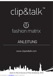 clip&talk fashion matrix Anleitung