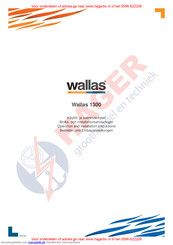 wallas 1300 Betriebs- Und Einbauanweisungen