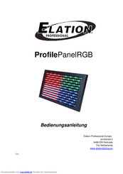 Elation ProfilePanelRGB Bedienungsanleitung