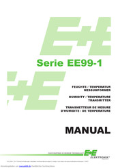 E+E Elektronik Serie EE99-1 Bedienungsanleitung