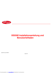 Delphi DS550E Installationsanleitung Und Benutzerleitfaden