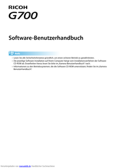 Ricoh G700 Benutzerhandbuch