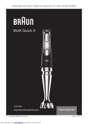 Braun Multi Quick 9 Handbuch