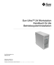 Sun Microsystems Sun Ultra 24 Workstation Handbuch Für Die Betriebssysteminstallation
