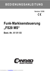 Conrad Electronic FS20 MS Bedienungsanleitung