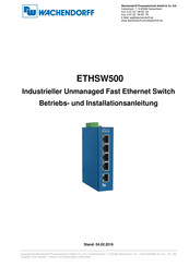 Wachendorff ETHSW500 Betriebs Und Installationsanleitung