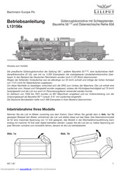 Liliput L13156x Betriebsanleitung