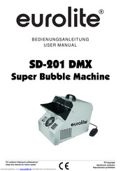 EuroLite SD-201 DMX Bedienungsanleitung