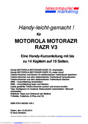 Motorola MOTORAZR RAZR V3 Kurzanleitung